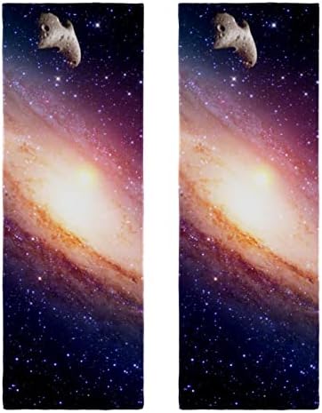 Guerotkr 2 kom, joga ručnik, ručnici za teretanu, joga mat ručnik, ručnici za vježbanje za znoj, univerzum Mliječni put Galaxy Planet Starry Star uzorak