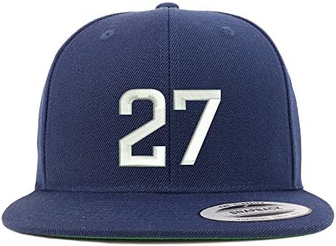 Trendy Prodavnica Odjeće Broj 27 Vezena Snapback Bejzbol Kapa S Ravnim Kljunovima