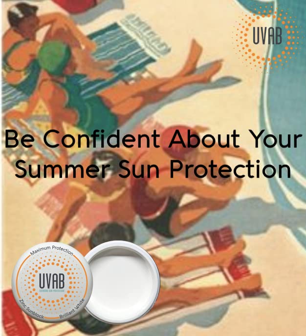 UVAB cink krema za sunčanje: neprozirni bijeli lonac veličine 15 ml za vrhunsku zaštitu od Sunca u