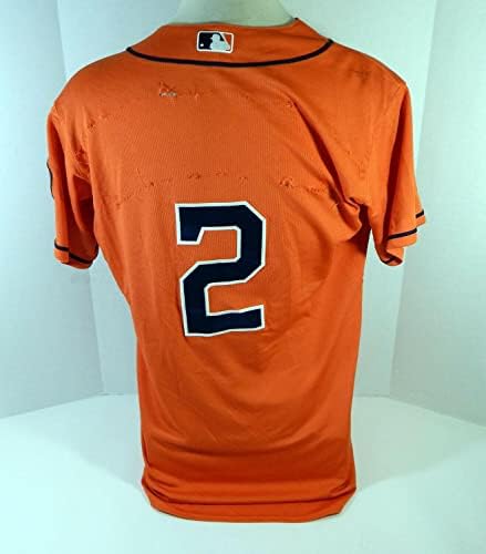 2013-2019 Houston Astros # 2 Igra Polovni narančasti dres Naziv ploče Uklonjena 44 596 - Igra Polovni MLB dresovi