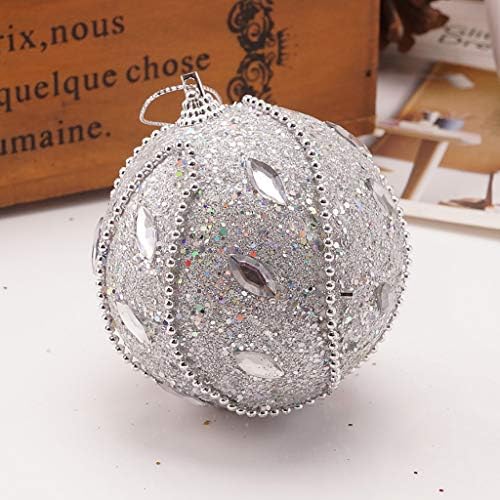 Dekoracija vještački dijamant Baubles Glitter Božić Tree Ball 8CM Božić Ornament ukras visi Vintage uskršnja jaja