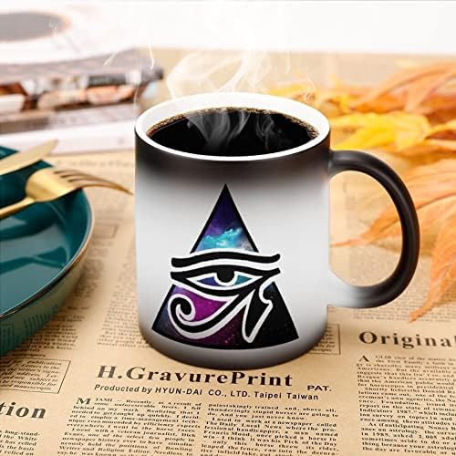 Horus eye Galaxy Creative diskoloracija keramička šolja za kafu šolja za promjenu topline smiješna za