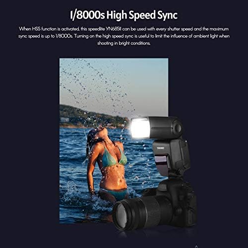 Dsfen YN685II Blic kamere Speedlite ETTL Speedlight ugrađeni 2.4 G bežični RF sistem 1/8000s brza sinhronizacija sa LCD ekranom zamena Hot Shoe za Canon 5D Mark II, III, IV6D, 60D, 6D Mark II,
