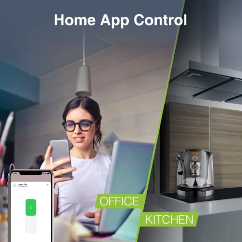 OHMax Apple HomeKit Smart utikači, radi samo sa Apple HomeKit aplikacijom, rasporedom, tajmerom, bez Hub-a, 2