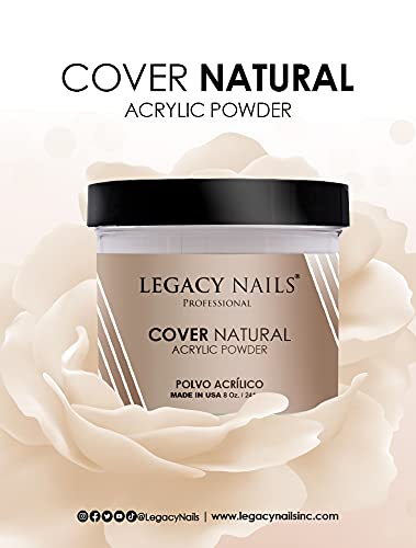 Legacy Nails Professional Cover prirodni akrilni prah, 2 unce-idealno za Francusku Umjetnost noktiju,
