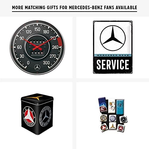 Nostalgic-Art Retro Tin Sign, Mercedes-Benz-Logos-ideja za poklon za auto accessoires, metalna ploča, Vintage dizajn za dekoraciju, 11.8x 15.7