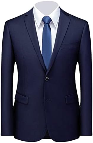 Muški klasični Slim Fit dnevni sako sa jednim dugmetom na reveru Slim Business Jacket Casual svečani sportski kaput za svadbene zabave