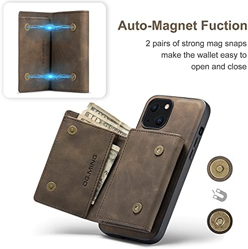 Futrola za iPhone 13/13 Mini / 13 Pro/13 Pro Max novčanik, odvojiva 2 u 1 magnetna kožna navlaka sa 7 držača