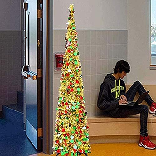Haieshop božićno stablo umjetno božićno ukrašavanje umjetnog božićnog stabla metalni štand zelene pjenušava božićna