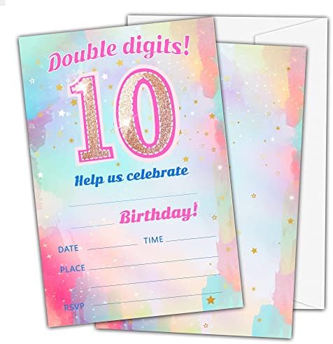 10. rođendanske pozivnice, dvocifne teme za rođendanske pozivnice za dječake Dječje djece, popunite