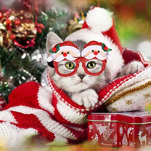 BUSOIYOU 12kom naočare za Božićnu zabavu svjetlucavi okviri za praznične naočare sa 12 dizajna za Božićnu zabavu favorizira prazničnu nošnju naočare za odmor favorizira Photo Booth