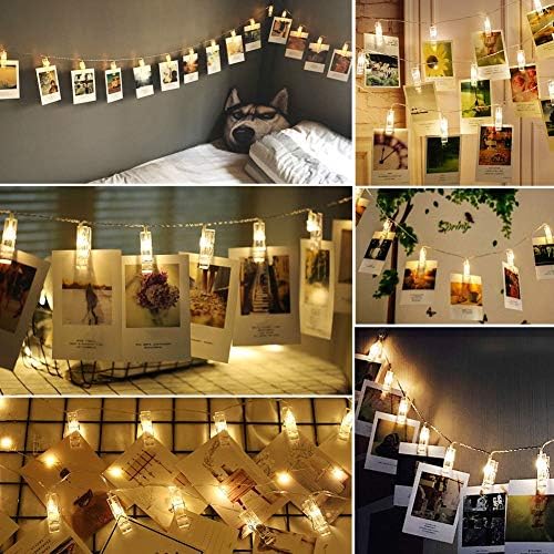 LED svjetla za žice za fotografije, 20 LED lampica na baterije Fairy Twinkle, svjetla za uređenje doma za