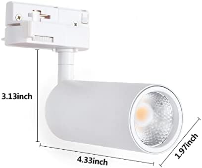 Menglai LED lampica, 3 pakovanje zatamnjeno stropno svjetlo, kompatibilno sa jednim krugom H Track laka šina,