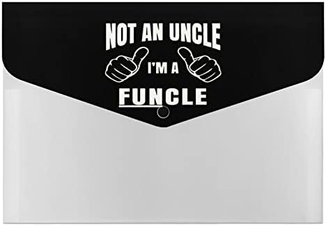 Ne ujak, Ja sam Funcle plastike u boji fascikle sa 6 pretinac harmonika plastike Organizator dokumenata velikog kapaciteta