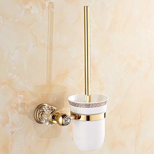 Kupatilo zlatno toaletna četkica set zida-montaža tipa bakrena toaletna četkica i držač-c