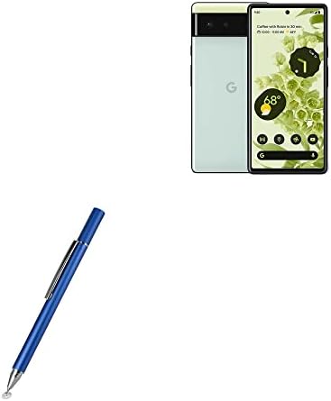 Boxwave Stylus olovka Kompatibilan je s Google Pixel 6 - Finetouch Capacitiv Stylus, Super Precizno Stylus olovka za Google Pixel 6 - Lunarna plava