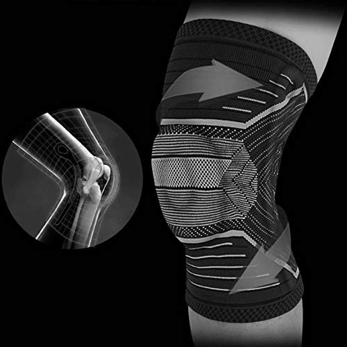Ufouuy 1 par sportski Protektor za koljena Silikonski opružni jastučić za koljena košarkaška pletena