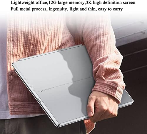 ciciglow 12.3 u Windows11 laptopu, 2 u 1 2880x1920 prenosivi Tablet računar sa ekranom osetljivim na dodir sa magnetnom tastaturom, 2.4 GHz 5GHz WiFi, Bluetooth, web kamera, 256GB SSD, ugrađeni mikrofon