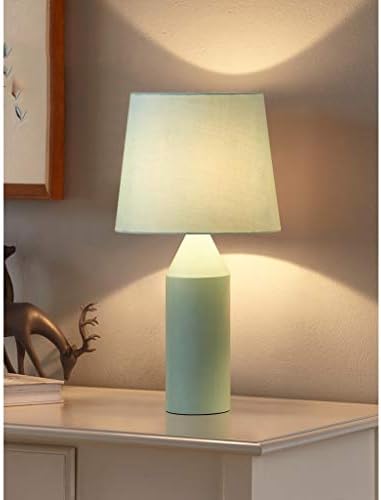 ATAAY čitanje lampe Lampica Noćni lampica Metalna stolna lampe, mat završna platna sijena za djecu SOBA SOBE SOBE SLAND / GREEN