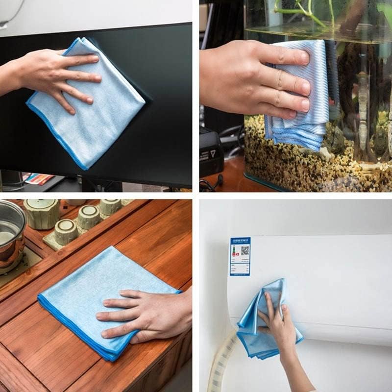 Miaohy 5pc višestruko korištenje platna od mikrovlakana Glatko začuđene apsorbirajuće krpe za čišćenje kuhinjskih posuda za ručnik jastučići