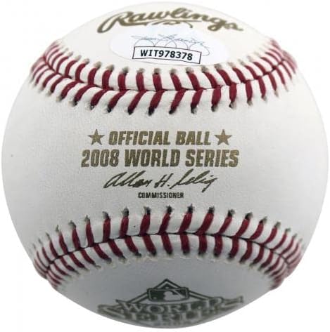 Phillies Ryan Howard potpisao 2008 WS Logo OML bejzbol JSA svjedok - autogramirani bejzbol