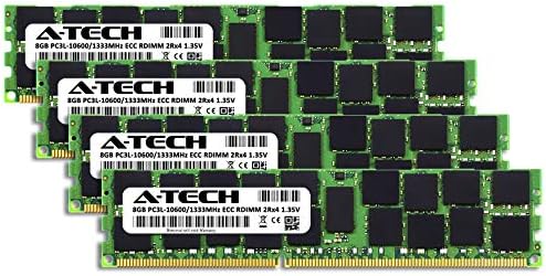 A-Tech 32GB komplet memorije RAM za HP ProLiant DL380 G6 - DDR3L 1333MHZ PC3-10600 ECC registrovani RDIMM 2RX4 1.35V - server