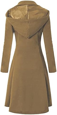 BASYSIN rođendan zimska smrkljena bluza Ženska solidna dodatna dugačka kaputa za kapute super mekani klasični