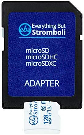 Sve osim Stromboli 128GB Azaire MicroSD memorijska kartica Plus Adapter radi sa Samsung Galaxy telefonima A serije A10, A10e, A20, A30, A50 klasa brzine 10, U3, UHS-1, TF 128g Micro SDXC kartica