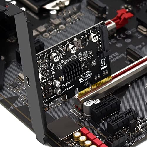 Desktop PCIe X4 za Tip c USB3.2 Gen2X2 20Gbps kartica za proširenje bez pogona ASM3242 kartica kontrolera