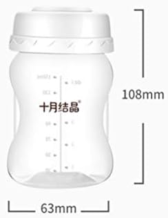 Toyvian Baby Bottle Mini baby Milk Storage Bottle Portable wide Mouth Fresh Milk Keep Bottles