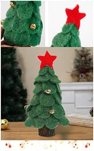 HHMEI Dekoracija stola Božićno oblikovanje drveta vune drveni ukrasi Xmas Dječji poklon sgcabiyqwhnlem