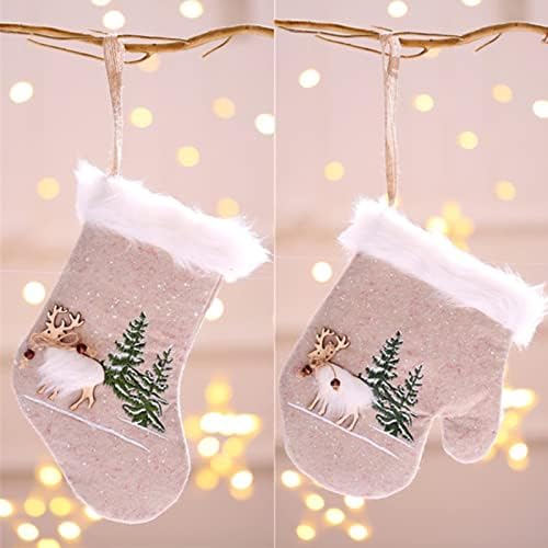 Božićne premijske flanelne čarape rukavice Dječja bombonska torba poklon torba Gnome vijenac za drvo