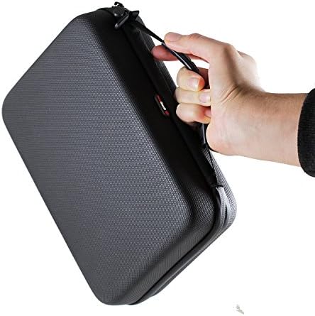 Navitech Crna robusna tvrda torbica/poklopac za teške uslove rada sa remenom za ruke kompatibilan sa ASUS Pn30 Mini računarom