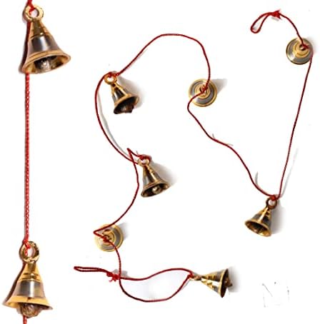 Nannudeco mesingana zvona viseći sloj ukrasni božićni zvoni zidni viseći nijansu 48 inčni