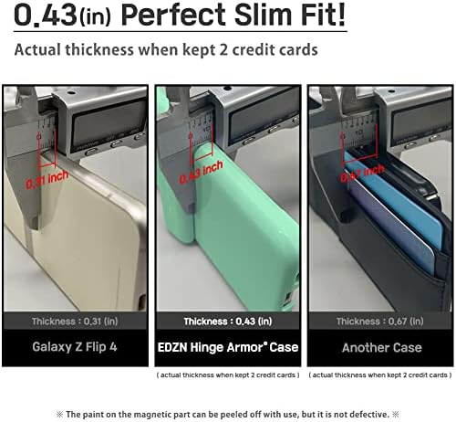 VVUPIC za Galaxy Z Flip 4 Case Cover 2-Slot kartica Slim Hard robustan šarke zaštitni oklop-s Purple