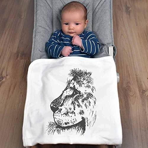 Azeeda 'Lion Head' Pamuk Baby pokrivač / šal