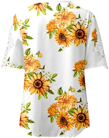 Ljetne dukseve s prozračnim Retro gradijentom Plus Size Trendy Casual majice s kratkim rukavima za žene