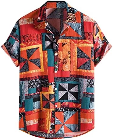 Zdfer Havajska majica za muškarce, Ležerne prilike ljetne plaže cvjetna košulja Regularne fit vrhove