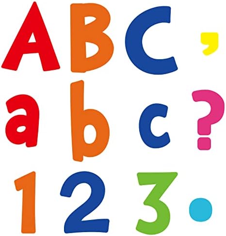 134 komada kombinovani Set slova od 5 inča, slova u učionici na tabli, broj slova izreza za prikaz oglasne table