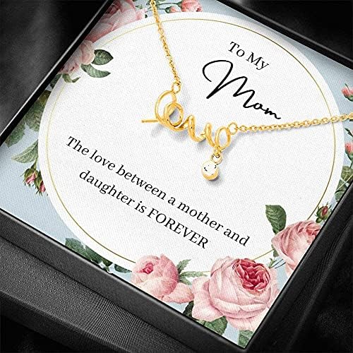 Nakit za poruke, ručno rađena ogrlica - personalizirani poklon za rođendan na mami, do mame ogrlice, poklon za