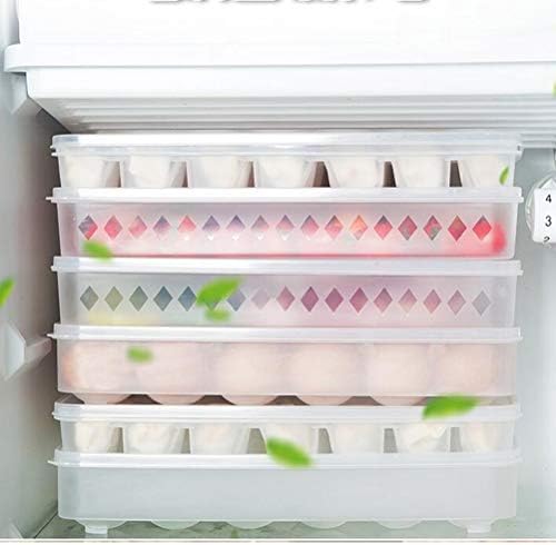Doitool držač za jaja, 24 mreže frižider jednoslojni frižider sa poklopcem plastična posuda za hranu kuhinjska kutija