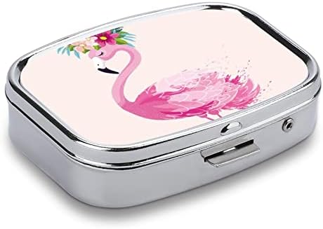 Kutija za organizatore pilula Pink Flamingo posuda za pilule prijenosni dnevni držač za pilule kutija
