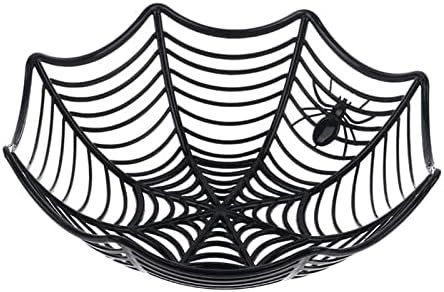 Ziytex Halloween svjetla Halloween Candy Basket Spider Web crna narandžasta zdjela plastična kutija