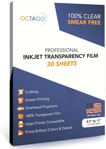 Octago Inkjet transparentni papir transparentni listovi za Inkjet štampače, inkjet prozirni Film