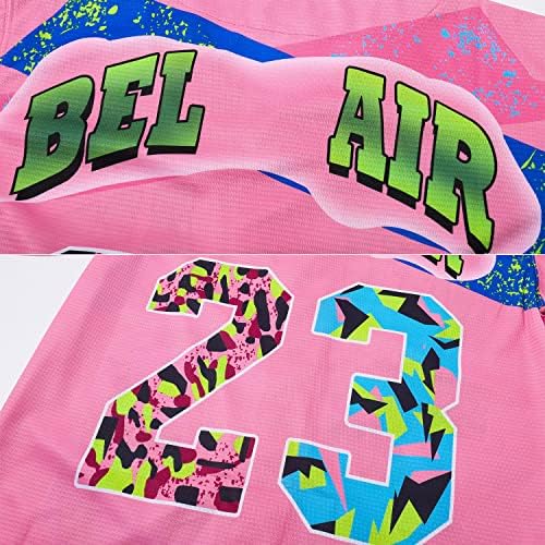 Kiken Bel Air Baseball Jersey, 90-ih hip hop odjeća za muškarce i žene, majica kratkih rukava za zabavu