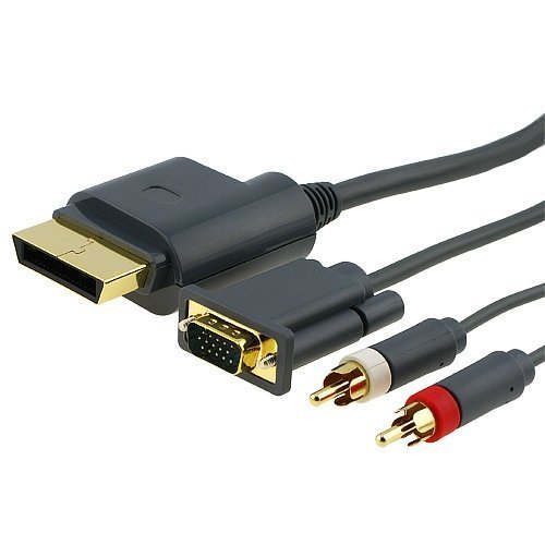 Importer520 pozlaćeni 6ft Premium VGA kabl sa digitalnim optičkim Audio portom za Microsoft Xbox 360 na TV opremu za PC HDTV