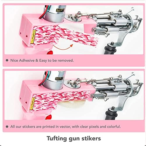 Tepih TUFTING GUN, TUFTING GUN Kit, ružičasti električni tepih, ručni električni tepih tkanje pločastih pletenja sa 360 ° Podesivom pomoćnom ručicom za ručno izrađene