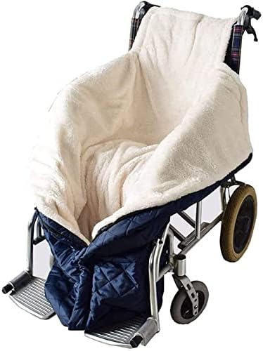 Fqrongsp elegantno ćebe za invalidska kolica-vodootporna flis obložena invalidska kolica udobna Navlaka