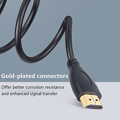 GELRHONR 4K HDMI kabl 1.4, ugao od 90 stepeni HDMI muški na muški kabl 4k@30Hz, pozlaćeni konektor,