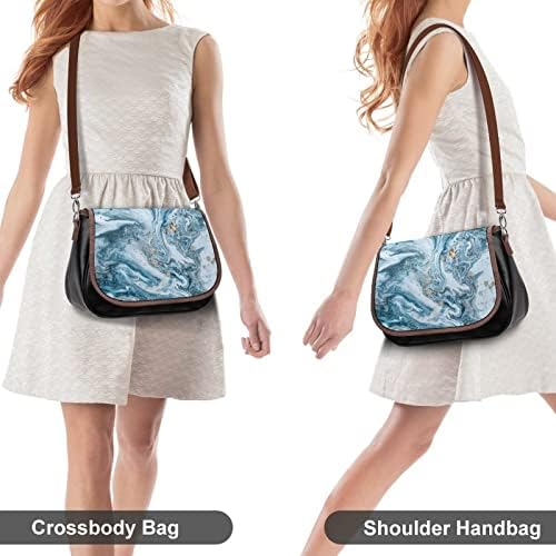 Lijepa mramorna PU kožna torba za nošenje preko ramena Vintage Crossbody torba slatka torbica